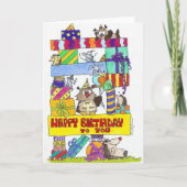 ハッピーバースデーグリーティングカード（ニコール・ジャネス） カード (正面)