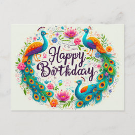 ハッピーバースデーグリーティングカード ポストカード