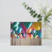 ハッピーバースデーグリーティングカード ポストカード (スタンド正面)