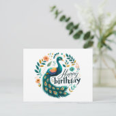 ハッピーバースデーグリーティングカード ポストカード (スタンド正面)