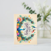 ハッピーバースデーグリーティングカード ポストカード (スタンド正面)