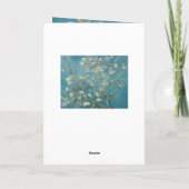 ハッピーバースデーグリーティングカード：ヴィンセントヴァンゴッホ カード (裏面)