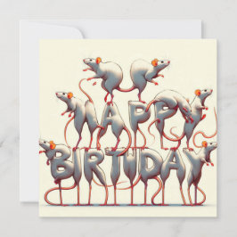 ハッピーバースデーグリーティングカード 招待状