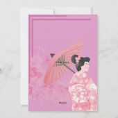 ハッピーバースデーグリーティングカード(日本テーマ) シーズンカード (裏面)