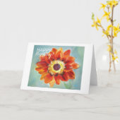 ハッピーバースデーグリーティングカード、白い封筒 カード (黄色い花)