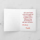 ハッピーバースデーグリーティングカードBイニシャル サンキューカード (内部)