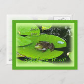 ハッピーバースデーグリーティング – Lily Pad ポストカード (正面/裏面)