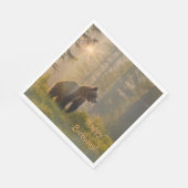 ハッピーバースデーグリーベア スタンダードランチョンナプキン (角)