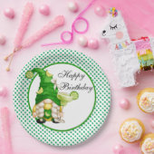 ハッピーバースデーグリーンマルガリータ格言 ペーパープレート (パーティー)
