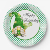 ハッピーバースデーグリーンマルガリータ格言 ペーパープレート (正面)