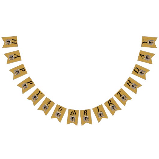 ハッピーバースデーグループヴィンテージ芸者レディースジャパン バンティングフラッグ (全)