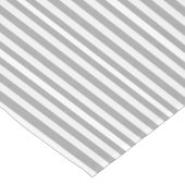 ハッピーバースデーグレーホワイトストライプテーブルランナー ショートテーブルランナー (コーナー)