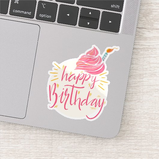 ハッピーバースデーケーキのシール シール (詳細)