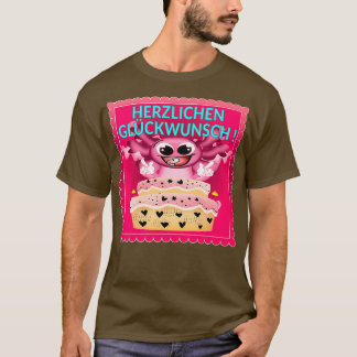ハッピーバースデーケーキアクソロトル1 Tシャツ