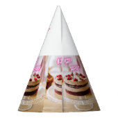 ハッピーバースデーケーキイメージ名はこちら文字工芸品 パーティーハット (裏面)