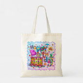 ハッピーバースデーケーキカスタムーのトートバッグ トートバッグ (裏面)