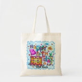 ハッピーバースデーケーキカスタムーのトートバッグ トートバッグ (正面)