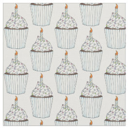 ハッピーバースデーケーキカップケーキスプリンクルお祝い ファブリック