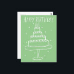 ハッピーバースデーケーキスケお洒落ッチドードル ポストカード<br><div class="desc">かわいいケーキの甘いスケッチ誰かのハッピーバースデーを望む!「クリックデザインツールを使用して編集」でフォント、色、配置を調整背景色も変更するか、ショップで色のオプションを確認する。自分カスタマイズの文字で私の店をチェックするか、何かもし好きなことを教えてカスタムくれ!好きなカスタムアもしートを!:)直接メッセージを送ってくれ。</div>