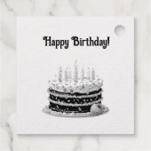 ハッピーバースデーケーキバッグギフトパーティー フェイバータグ (裏面)