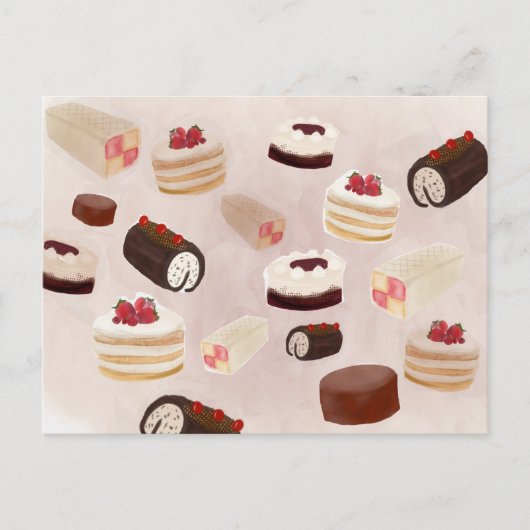 ハッピーバースデーケーキパレード ポストカード (正面)