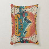 ハッピーバースデーケーキブラシ アクセントクッション (正面(垂直))