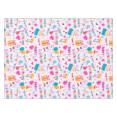 ハッピーバースデーケーキプリント テーブルクロス (正面(横))