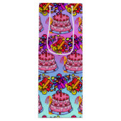 ハッピーバースデーケーキプレゼントパーティーワイン ワインギフトバッグ (正面)