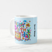 ハッピーバースデーケーキマグ コーヒーマグカップ (正面左)