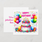 ハッピーバースデーケーキ (正面/裏面)