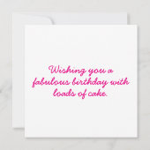 ハッピーバースデーケーキ カード (裏面)