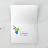 ハッピーバースデーケーキ カード (内部)