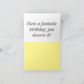 ハッピーバースデーケーキ サンキューカード (内部)