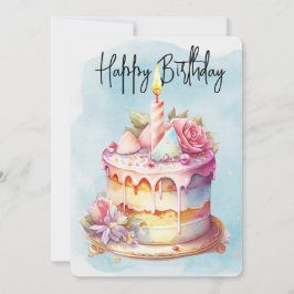 ハッピーバースデーケーキ シーズンカード