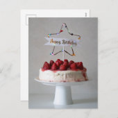 ハッピーバースデーケーキ シーズンポストカード (正面/裏面)