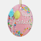 ハッピーバースデーケーキ セラミックオーナメント (右)