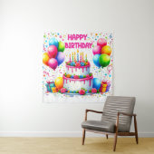 ハッピーバースデーケーキ タペストリー (インサイチュ)