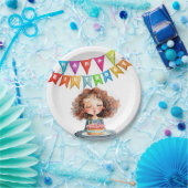 ハッピーバースデーケーキ ペーパープレート (パーティー)