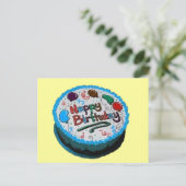 ハッピーバースデーケーキ ポストカード (スタンド正面)