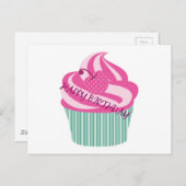 ハッピーバースデーケーキ ポストカード (正面/裏面)