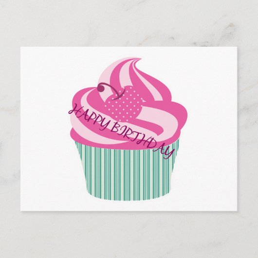 ハッピーバースデーケーキ ポストカード (正面)
