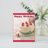 ハッピーバースデーケーキ ポストカード (スタンド正面)