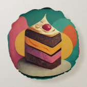 ハッピーバースデーケーキ ラウンドクッション (裏面)