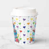 ハッピーバースデーケーキ 紙コップ (左)