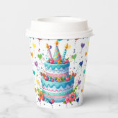 ハッピーバースデーケーキ 紙コップ (裏面)