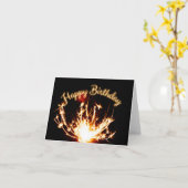 ハッピーバースデーゲバートスタグサルテ！ カード (黄色い花)