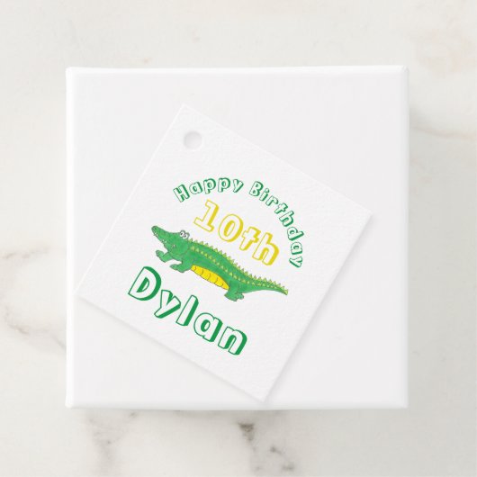 ハッピーバースデーゲーターアリゲータークロコダイル フェイバータグ (インサイチュ)