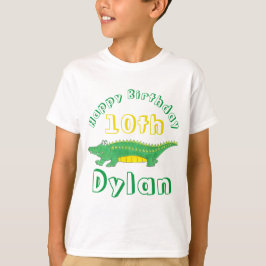ハッピーバースデーゲーターアリゲータークロコダイル Tシャツ
