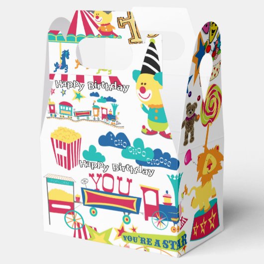 ハッピーバースデーゲーブルビーフボックスカーニバルサーカス フェイバーボックス (オープン)