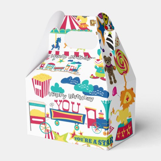 ハッピーバースデーゲーブルビーフボックスカーニバルサーカス フェイバーボックス (正面サイド)